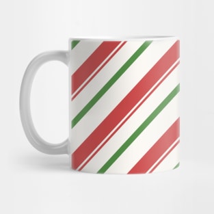 Merry Xmas peppermint  red green white Christmas Candy Cane Mug